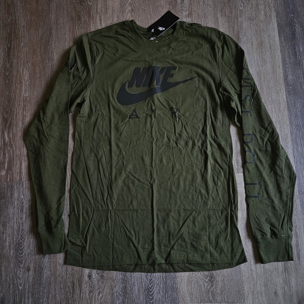 Nike Air Reflective Long Sleeve Tee Shirt Mens Medium Activewear Running